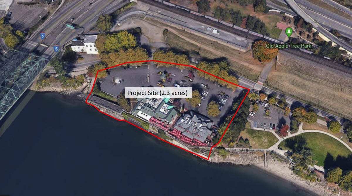 Members of the Vancouver City Council voiced early support for a proposed redevelopment on a site east of the I-5 Bridge at a work session on Monday. Image courtesy Vancouver Community and Economic Development