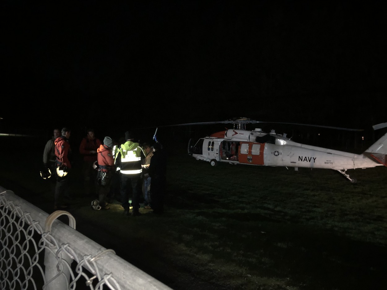 The pilot and passenger were transported by CCSO to the West Precinct Office where they were picked up by a family member. Photo courtesy of CCSO