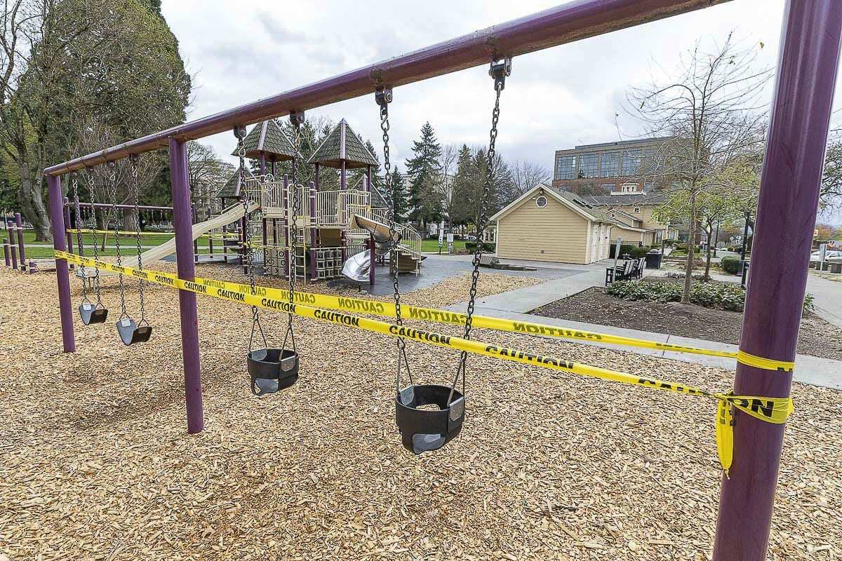 Installed in 1998, the playground equipment at Esther Short Community Park has reached the end of its lifecycle and needs to be replaced. Photo by Mike Schultz