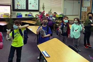 Woodland's first graders learn about one of the Pacific Northwest's biggest industries from an expert in the field