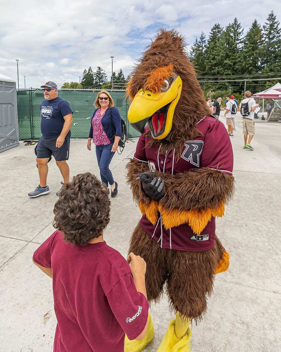 Want to make a child’s day? Want to learn how to soar? The Ridgefield Raptors can use a few people to make Rally the Raptor come to life. Photo by Mike Schultz