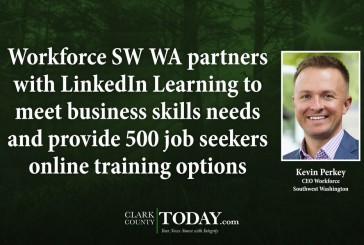Workforce SW WA partners with LinkedIn Learning to meet business skills needs and provide 500 job seekers online training options