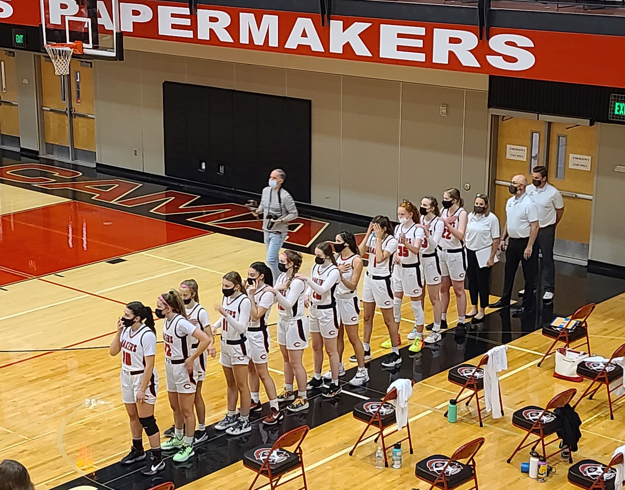 The Camas girls basketball team is made up of talented players from all classes, from seniors to freshmen. The team uses that wave of talent to overwhelm opponents this season. And the expectations are rising for the future of the program. Photo by Paul Valencia