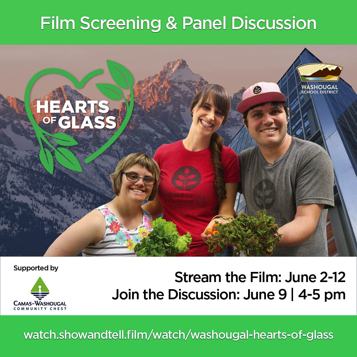 Awareness of the needs for competitive employment opportunities for young adults with disabilities is the subject of the award-winning documentary Hearts of Glass. Image courtesy of Washougal School District