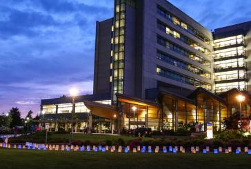 PeaceHealth Southwest Medical Center staff honored its caregivers with luminary display
