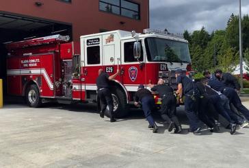 CCFR conducts traditional push-in ceremony for new fire engine