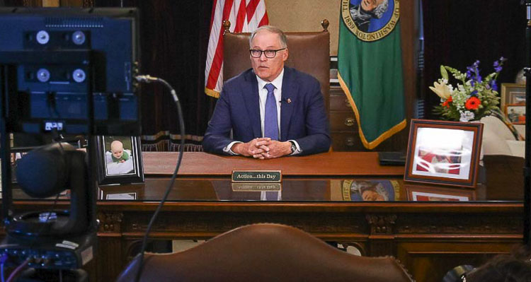 Washington Gov. Jay Inslee announced a “bridge” proclamation Thursday between the eviction moratorium and the housing stability programs put in place by the Legislature