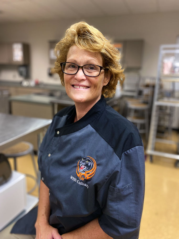 Brenda Hitchins has brought depth to Washougal’s Culinary Arts program through cross curricular programs and projects that go far beyond baking cakes and preparing main dishes. Photo courtesy of Rene Carroll