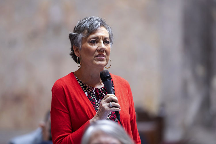 Sen. Lynda Wilson, Republican leader on the Senate Ways and Means Committee and a member of the state Economic Revenue and Forecast Council, made a statement Wednesday about the June 2021 forecast. Photo courtesy of Washington State Senate Republican Caucus