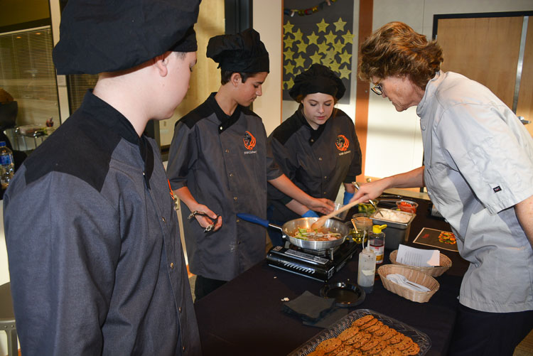 Brenda Hitchins has brought depth to Washougal’s Culinary Arts program through cross curricular programs and projects that go far beyond baking cakes and preparing main dishes. Photo courtesy of Rene Carroll