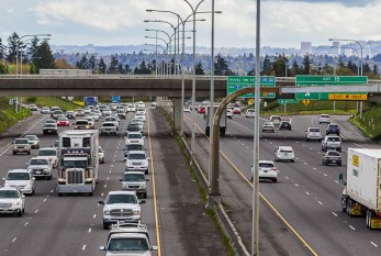 People return to their cars while avoiding mass transit in Washington