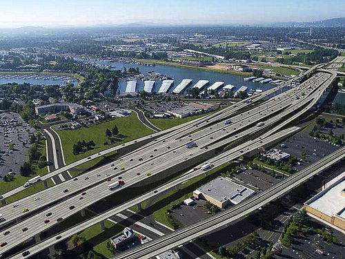 Vancouver council supports tolling, a lid over I-5, and transit improvements for replacement bridge project.