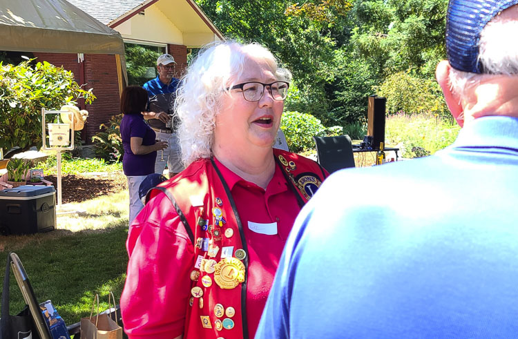 Liz Elfring, the president of the Battle Ground Lions Club, has been a Lion for 30 years. She said joining the club was one of the best things she has ever done. She hopes younger people will join the service club. Photo by Paul Valencia