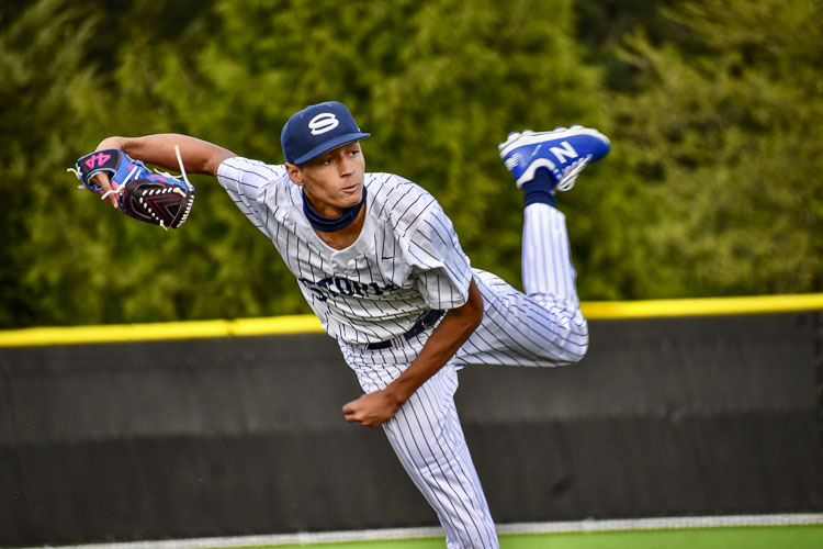 Caden Vire of Skyview, one of the best high school pitchers in the Northwest, was drafted by the Milwaukee Brewers on Tuesday. Photo courtesy Andy Buhler of https://scorebooklive.com/washington/