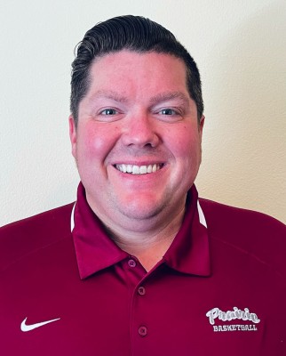 Jimmy Tuominen is the new head coach for Prairie boys basketball. Tuominen and former head coach Kyle Brooks will be recognized by the state’s coaches association for positive coaching. Photo courtesy Jimmy Tuominen