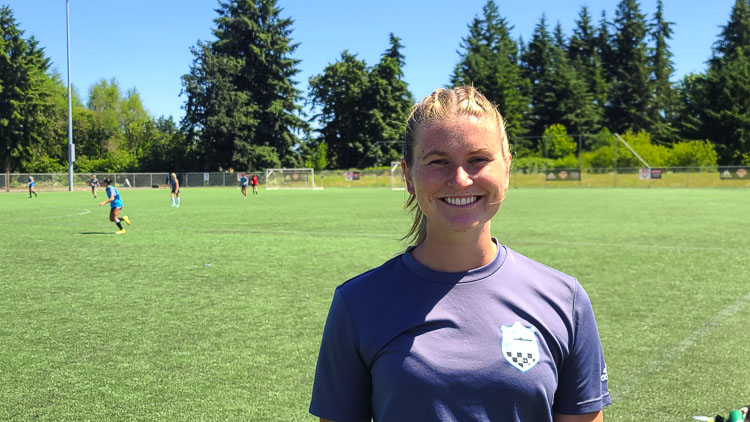 Mary Swisher has found a home in the Northwest, in part due to her love for soccer and playing for the Vancouver Victory. Photo by Paul Valencia