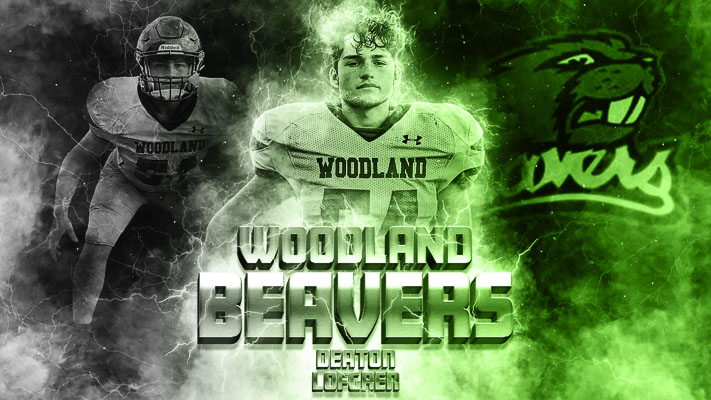 Daeton Lofgren, a junior, is not the biggest linebacker nor offensive lineman, but his talent and passion make him the leader of the Woodland football program