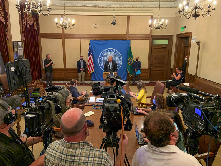 Washington state Gov. Jay Inslee today announced a vaccination requirement for employees working in K-12, most childcare and early learning, and higher education, as well as an expansion of the statewide mask mandate to all individuals, regardless of vaccination status.