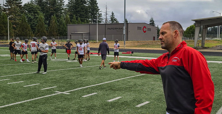 Jack Hathaway takes over as head coach of Camas football. He said expectations are still high, and he loves the challenge. Photo by Paul Valencia
