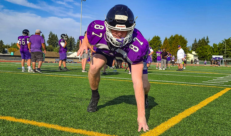 Jack Warren says he wants to leave a lasting impression on his younger teammates at Heritage.