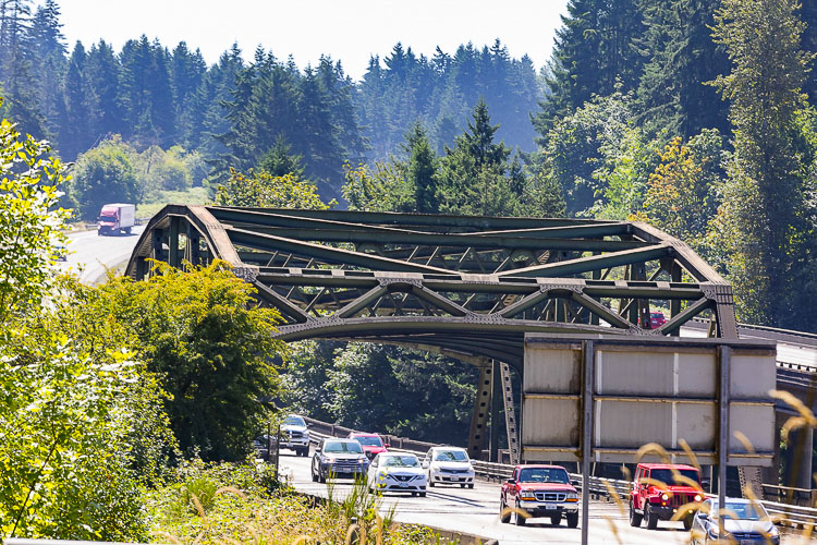 This weekend, significant congestion is expected in the afternoons and evenings during lane closures for a nearly two-mile stretch of southbound I-5 between the East Fork Lewis River and North Fork Lewis River. File photo