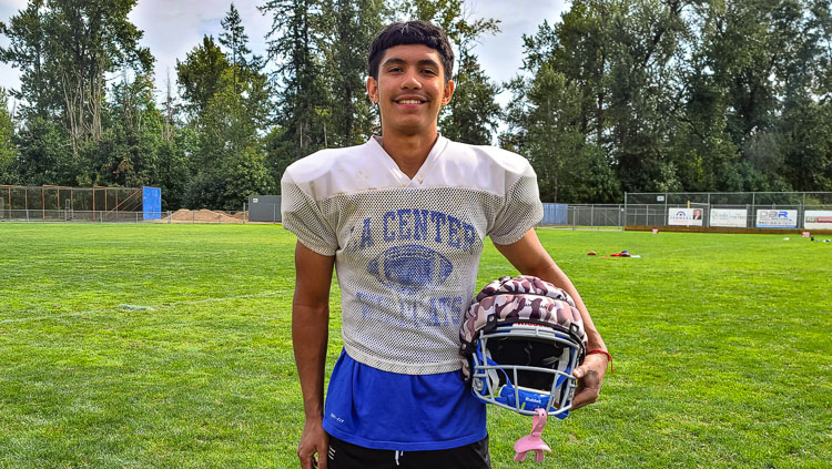 It is Darren Cepeda’s time to shine as the starting quarterback at La Center. Photo by Paul Valencia