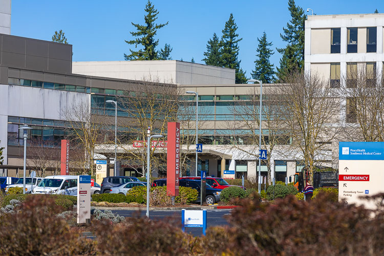 A large number of state and private healthcare employees plan to rally Sat., Aug. 21, outside PeaceHealth Southwest Medical Center in Vancouver. The rally is scheduled to begin at noon. File photo