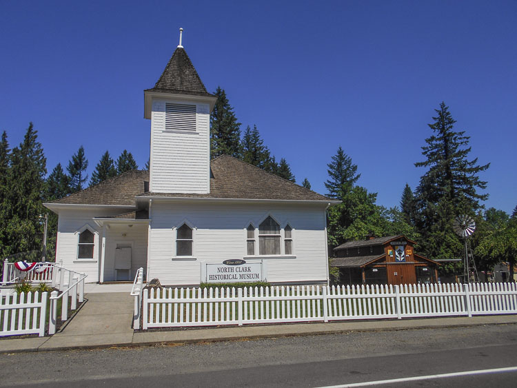 The North Clark Historical Museum will present a mini exhibit this month featuring forest fire lookouts in Skamania County. Lookouts were built on top of high mountain peaks and were manned by individuals to look for signs of forest fires. Photo courtesy of North Clark Historical Museum