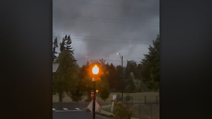The National Weather Service Portland office confirmed on Twitter that a “weak’’ tornado moved through Battle Ground Monday evening.