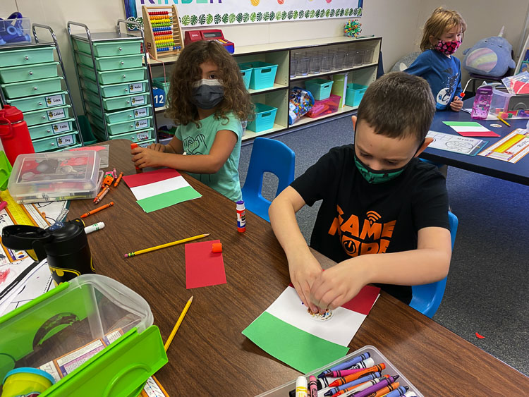 WSD began its Dual Language Kindergarten at the start of the 2021-22 school year. The program filled quickly with eager students. Photo courtesy Washougal School District