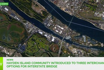 Hayden Island community introduced to three interchange options for Interstate Bridge