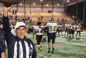 Referee hears cheers at his final varsity football game