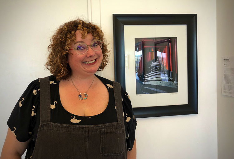 Becky Broyles, who teaches 9-12 art at River HomeLink in the Battle Ground School District, was recognized as one of the state's top art educators. Photo courtesy Battle Ground School District
