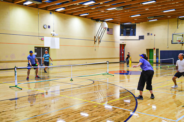 Pickleball is a fast growing sport that combines elements of badminton, ping pong, and tennis. Photo courtesy Ridgefield School District