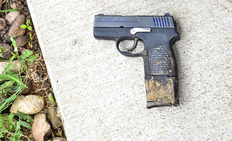 These photos were released by the Southwest Washington Regional Independent Investigation Team. They reportedly show the gun that was in possession of Kfin Karuo, who died in an officer-involved shooting Sunday. Photo courtesy of Vancouver Police Department