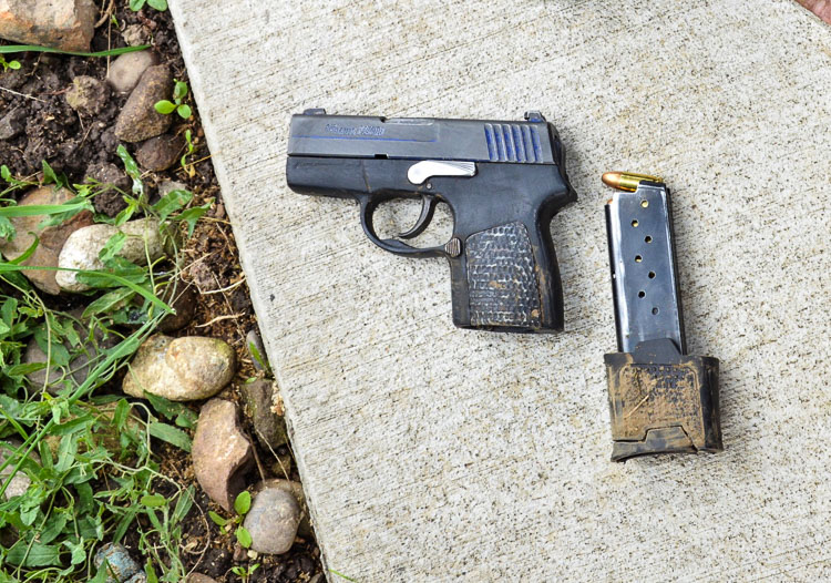 These photos were released by the Southwest Washington Regional Independent Investigation Team. They reportedly show the gun that was in possession of Kfin Karuo, who died in an officer-involved shooting Sunday. Photo courtesy of Vancouver Police Department