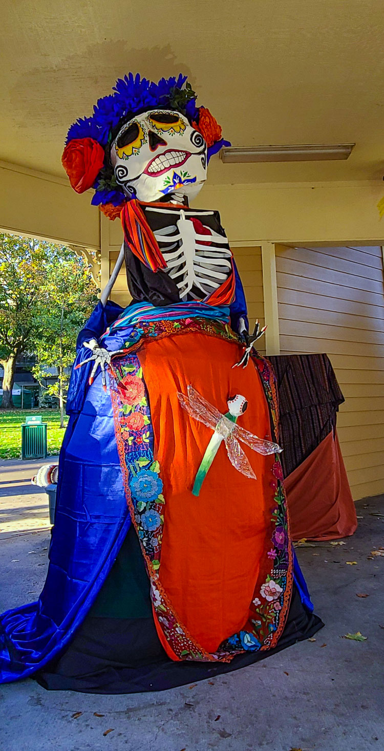 An image from the Day of the Dead event at Esther Short Park on Saturday. Photo by Paul Valencia