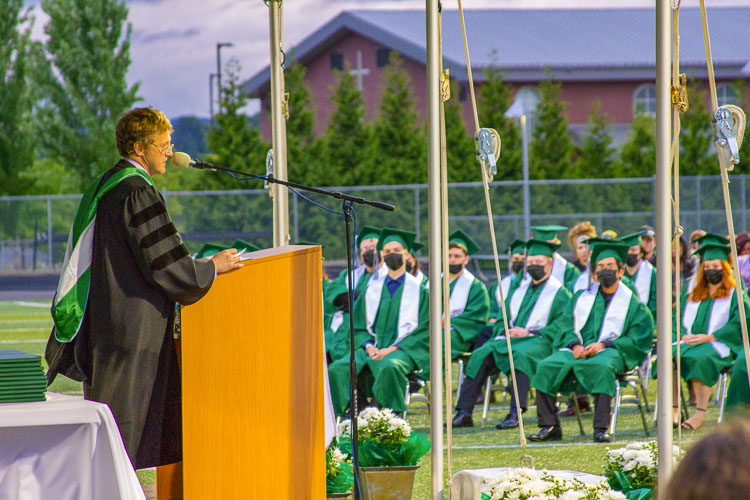 Dr. Phillip Pearson, WHS principal, emphasizes the priority of removing financial burdens so every student can achieve his or her dreams. Photo courtesy Woodland School District