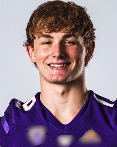 Sawyer Racanelli, a football player at the University of Washington and a graduate of Hockinson High School, has signed an NIL deal to allow fans to meet up with him online through Vofspace. Photo courtesy Vofspace