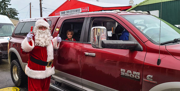 Santa Claus was on hand Sunday morning at the Clark County Event Center to greet volunteers, those who made up “Santa’s Posse” to deliver toys, food, and bicycles to more than 1,200 families throughout Clark County