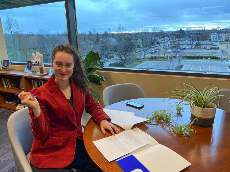 Ally Orr, a 2018 graduate of Prairie High School and now in her final semester at Boise State University, has created a scholarship at her university for Women in STEM, Medicine, and Law. Photo courtesy Ally Orr