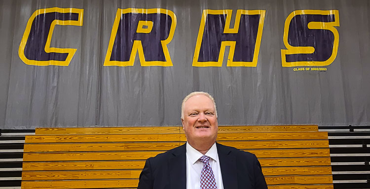 David Long, the boys basketball coach at Columbia River High School, is calling it a career after this season. All told, it will be 30 years as the head coach in boys basketball, plus he had two years as the head coach of the girls basketball team. Photo by Paul Valencia