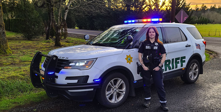 Det. Bethany Lau of the Clark County Sheriff’s Office is a member of the Traffic Homicide Unit. She investigates deadly crashes. She wants everyone, especially young drivers, to practice safe driving habits. Photo by Paul Valencia