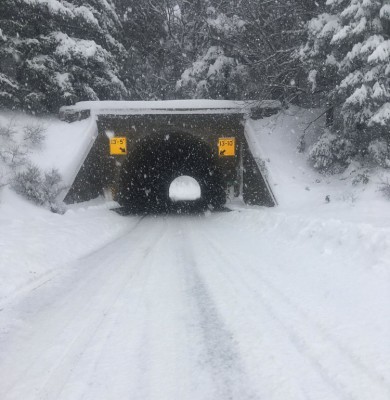 With the exception of local traffic, both directions of State Route 14 are now closed to all vehicles, including commercial vehicles (over 10,000 GVW), between Gibbons Creek (milepost 18) east of Washougal and the Hood River Bridge (milepost 65) near White Salmon.