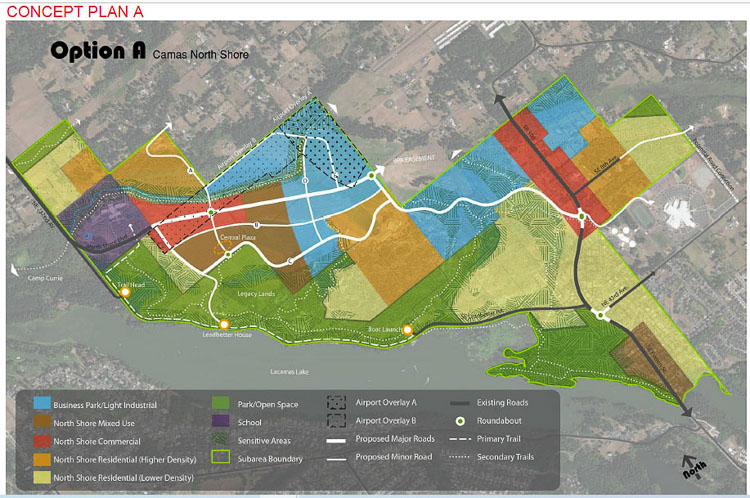 Camas Parks And Rec Gets First Look At Options For North Shore Development Clarkcountytoday Com