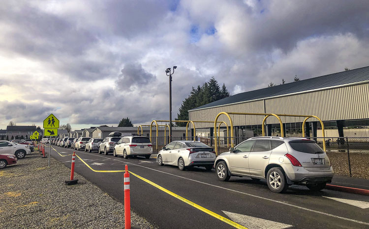 In order to accommodate its 250-plus students (K-8) and more than a 100 students in its Early Education Program, Cornerstone has been forced to add portable classrooms at its current location. Photo by Andi Schwartz