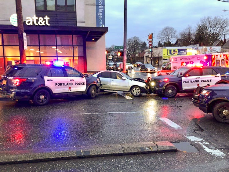The suspect in a Saturday robbery in Vancouver continued into Portland where they were taken into custody by Portland Police in the area of NE 33rd Ave/NE Broadway. Photo courtesy Vancouver Police Department