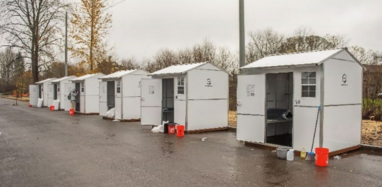 The first Safe Stay Community in east Vancouver. Photo courtesy city of Vancouver