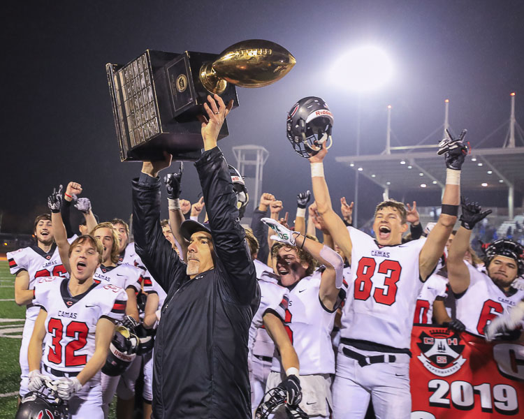 Jon Eagle, who led Camas to state championships in 2016 and 2019 and then was an assistant coach at Portland State, has been named the head coach of West Linn High School. Photo by Mike Schultz