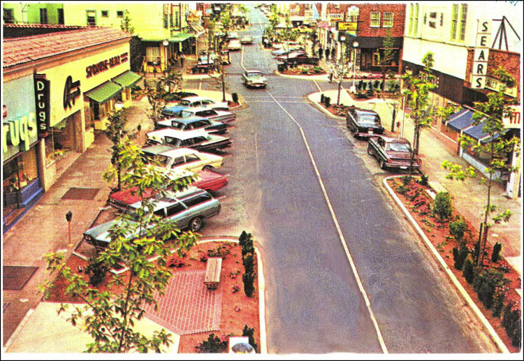 The theme of April First Friday is “Spring into History!” with activities that help area residents appreciate the compelling Camas and downtown history, the coming of Spring and new offerings in Downtown Camas. This photo shows downtown Camas in 1967. Photo courtesy Downtown Camas Association